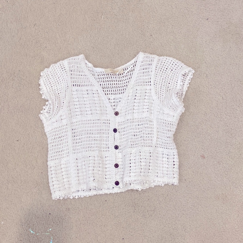 Rebellion Cropped Crochet Top